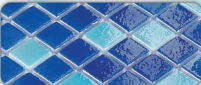 Havuz Cam Mozaiği 2.5×2.5 Mavi-Lacivert